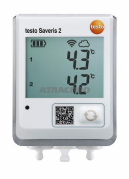Testo Saveris 2-T2 с двумя разъёмами для подключения внешних зондов - TechSolut — Измерительное и паяльное оборудование оптом | Доставка по России
