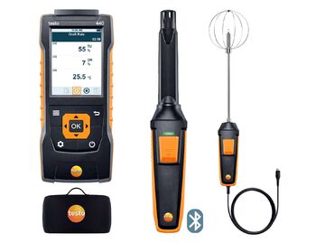 Testo-440 комплект уровня комфорта с Bluetooth® (0563 4408) - TechSolut — Измерительное и паяльное оборудование оптом | Доставка по России