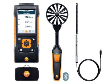 Testo-440 комплект для вентиляции 1 с Bluetooth® (0563 4406) - TechSolut — Измерительное и паяльное оборудование оптом | Доставка по России