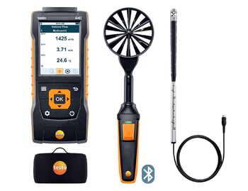 Testo-440 комплект для вентиляции 2 с Bluetooth® (0563 4407) - TechSolut — Измерительное и паяльное оборудование оптом | Доставка по России