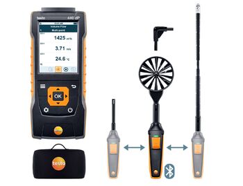 Testo-440 delta P Комплект для вентиляции 2 с Bluetooth® (0563 4410) - TechSolut — Измерительное и паяльное оборудование оптом | Доставка по России